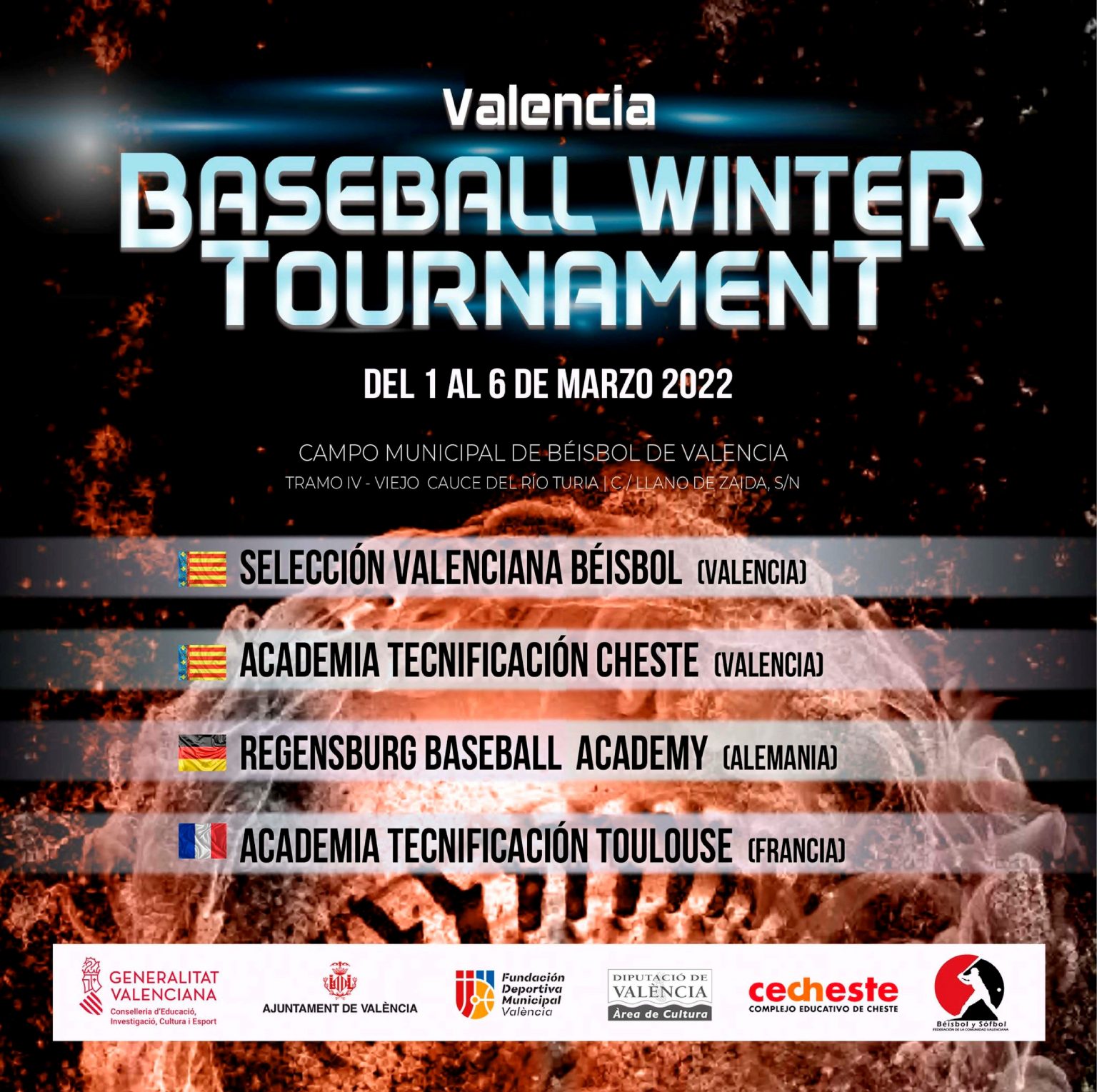 BASEBALL WINTER TOURNAMENT VALENCIA Federación Béisbol, Sófbol y
